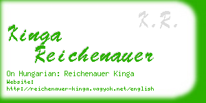 kinga reichenauer business card